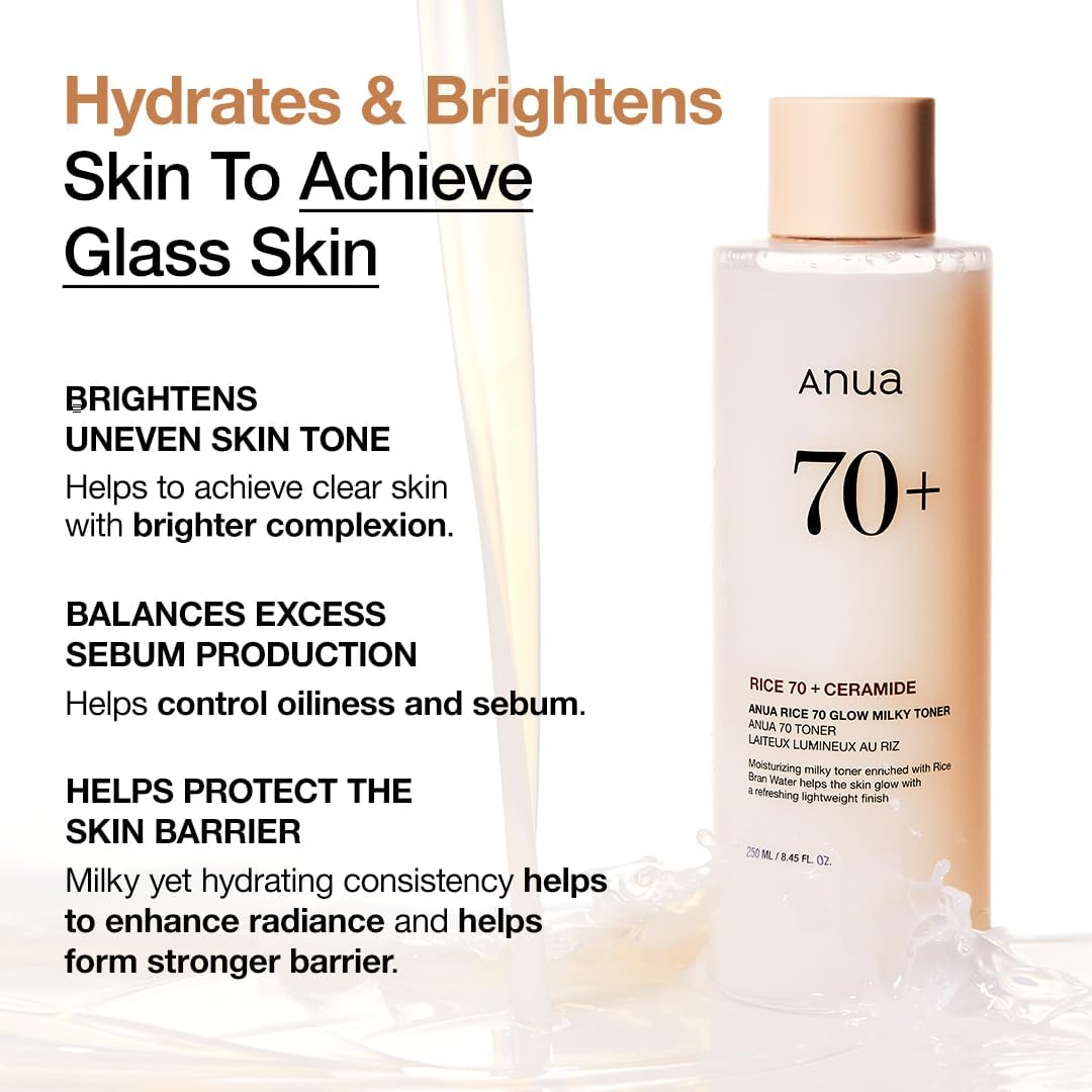 Anua  Rice 70 Glow Milky Toner